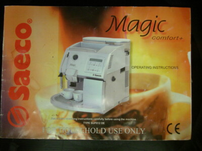 SAECO MAGIC COMFORT PLUS REDESIGNED PRE 2006 USER MANUAL