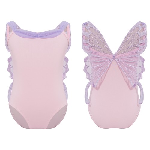 Kids Girls Ballerina Dancing Costume Workout Figure Ice Skating Leotards Yoga - Picture 18 of 44