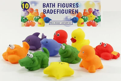 EDDY-TOYS ★ ★ ★ 10x BADEFIGUREN BADEWANNE WARE WASSERSPIELZEUG BADESPIELZEUG 60MM