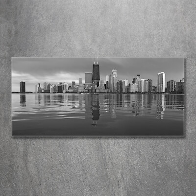 Acrylglas-Bild Wandbilder Druck 120x60 Deko Sehenswürdigkeiten Chicago