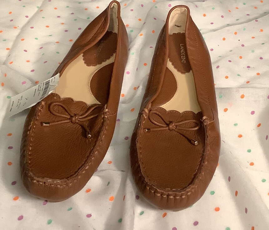Scallop Driving Shoes Brown 