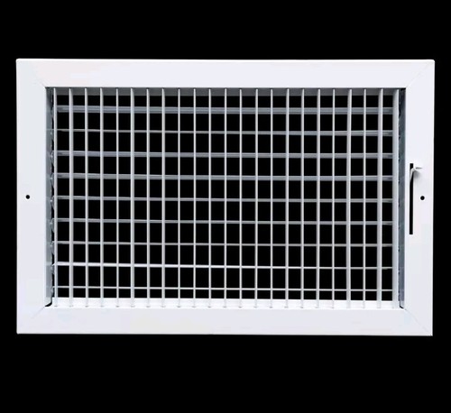 Rejilla de suministro de aire ajustable de acero de apertura de conducto 16x10 de Handua | Ventilación de registro - Imagen 3 de 9