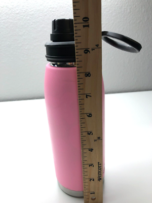 HydraPeak Water Bottle Pink 32 oz Stainless Steel Chug Lid Handle