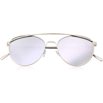 Sunglasses Oversized Silver Mirror Lentes Gafas De Sol Mujeres Humbres Nuevo New