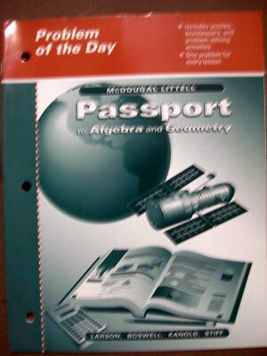 McDougal Littell Passport to Algebra & Geometry Problem of the Day (Teacher Ed.)