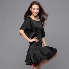 Latin salsa tango rumba Cha cha Ballroom Dance Dress top  skirt W248 3 Colors