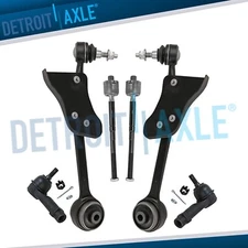 Front Lower Forward Control Arms + Tie Rod Ends Kit for 2015 - 2019 Ford Mustang