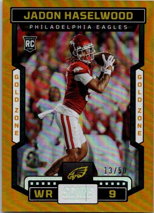 ジョシュホール 10’6” New✨ 2023 SCORE GOLD ZONE PARALLEL #366 JADON HASELWOOD RC 13/50