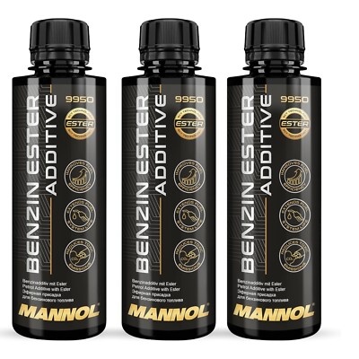 3x250mL MANNOL BENZIN ESTER ADDITIV KRAFTSTOFF SYSTEM REINIGER MOTORREINIGER