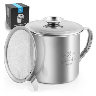 Zulay Bacon Grease Container