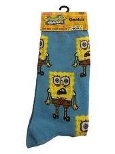 Spongebob Squarepants Novelty Crew Socks MENS Size 6-12 Odd Sox Gift One-Pair
