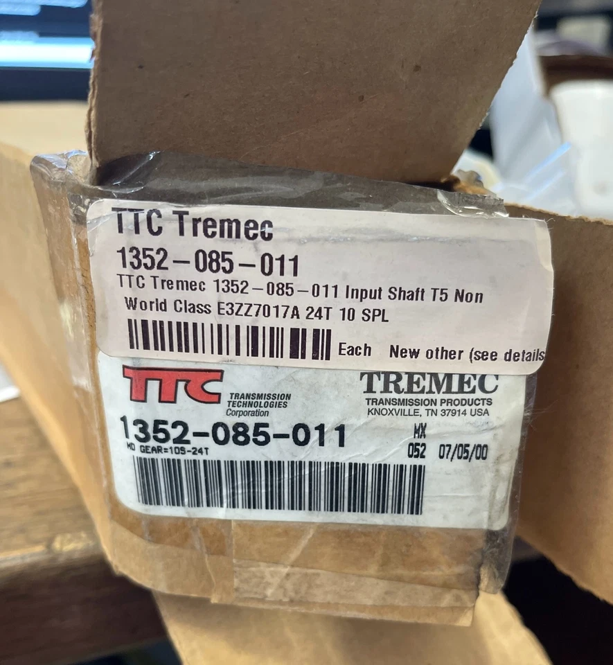 Ford T5 NWC Input Shaft 24 Tooth 9.25" 83-85 Mustang Non-World Class 1352085011 - Image 3 of 3