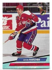KEVIN HATCHER 1992-93 FLEER ULTRA CARD NEAR MINT+ CONDITION