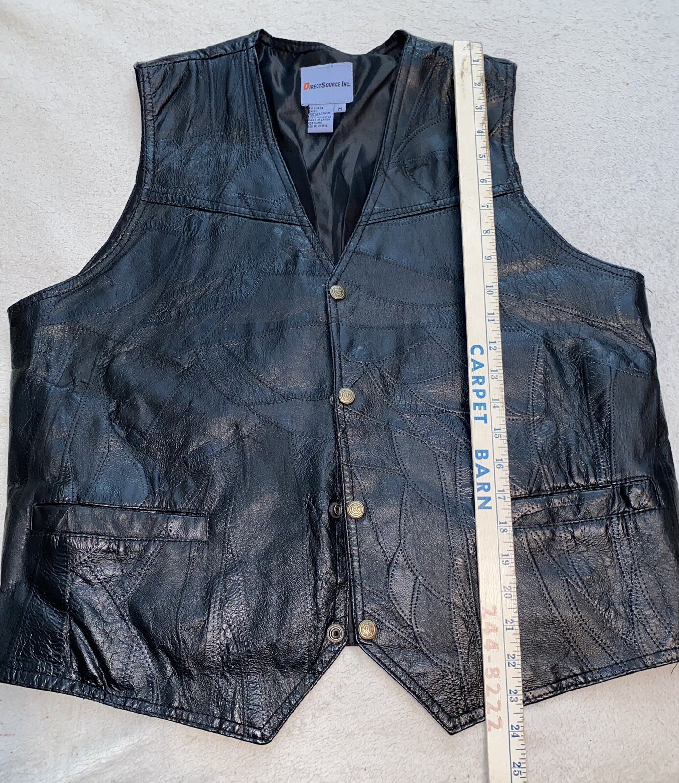 Direct Source Inc Men's Motorcycle Patchwork Leat… - image 6