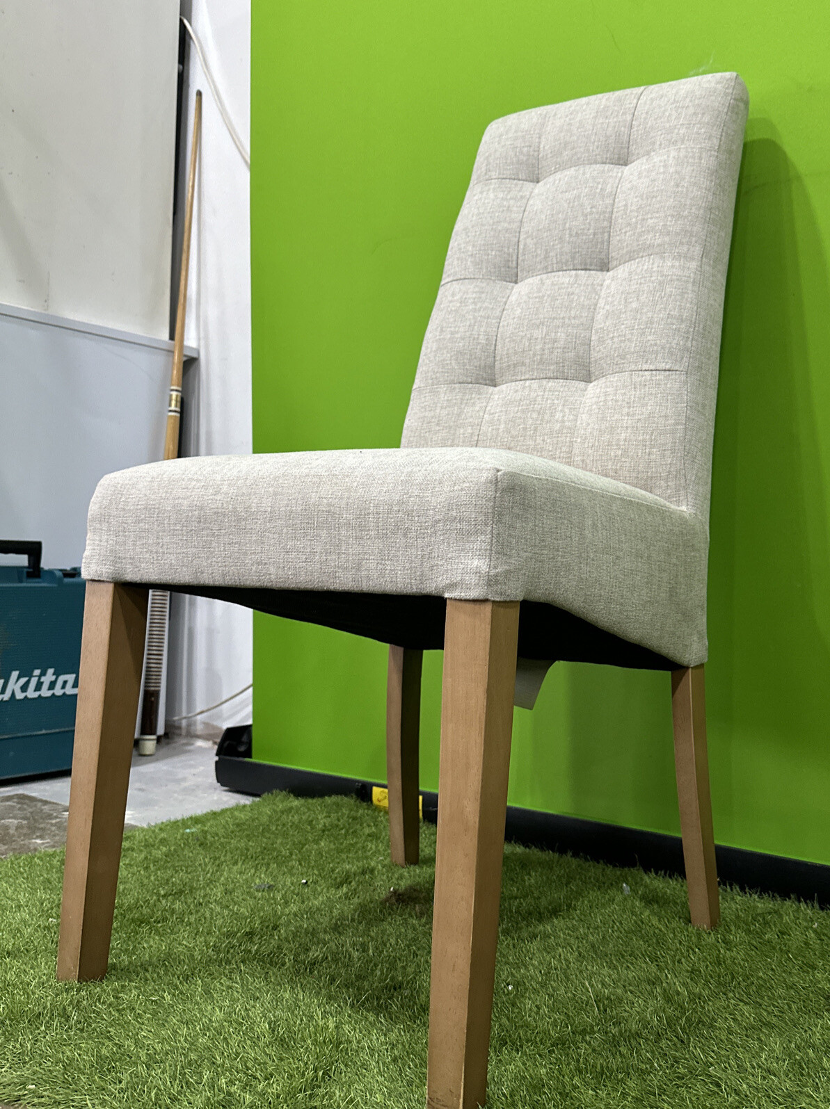 Modern Dining Chair Beige Cream Easy And Comfortable Bedroom Chairs eBay