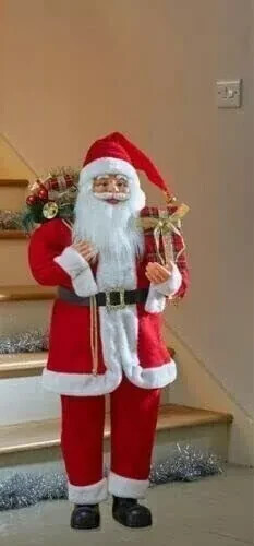 Weihnachten große Weihnachtsmann Deko Figur stehend Vater Ornament 80 cm Deko Xmas - Bild 20 von 24