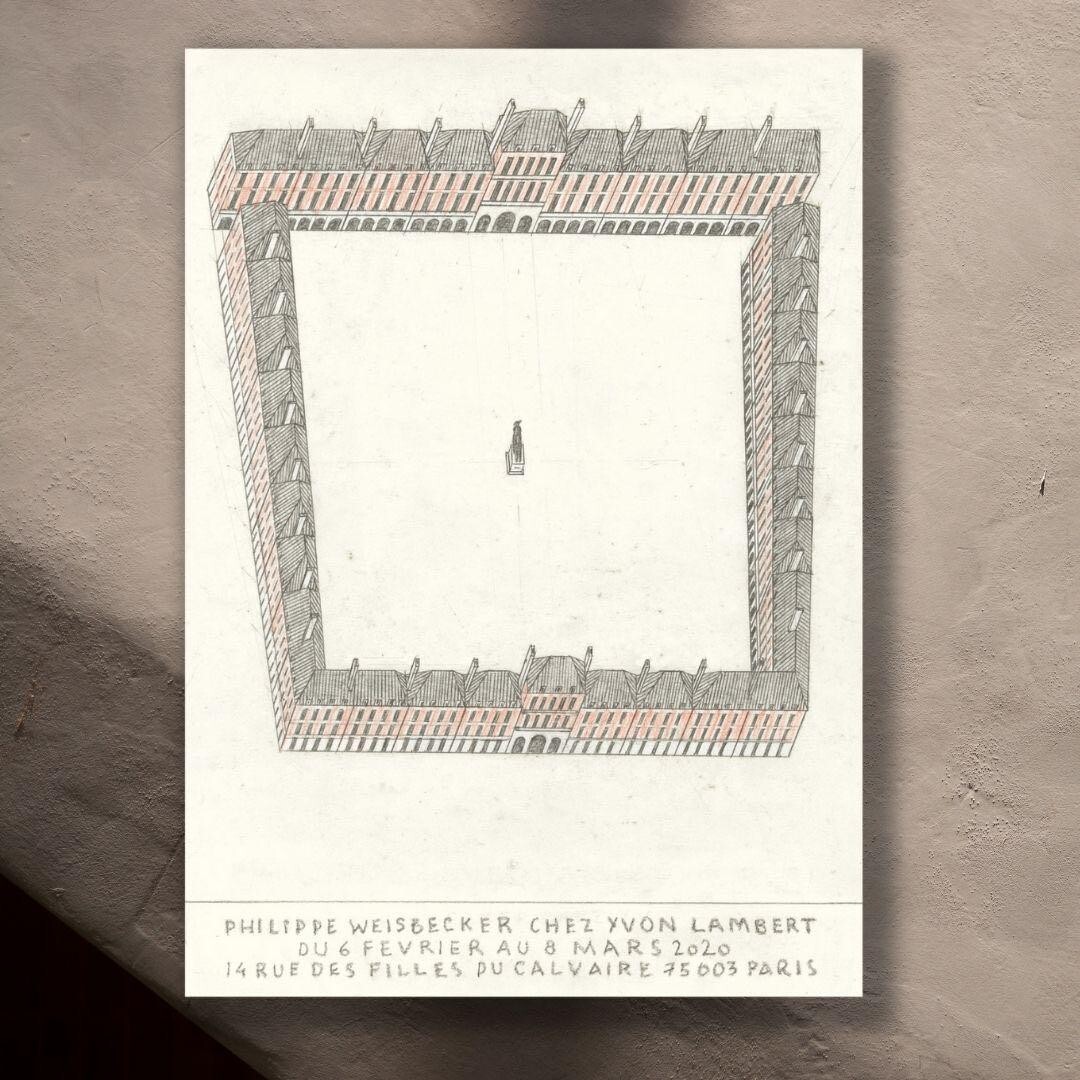 DDP] PHILIPPE WEISBECKER Offset Print Exhibition Poster Sheet Only