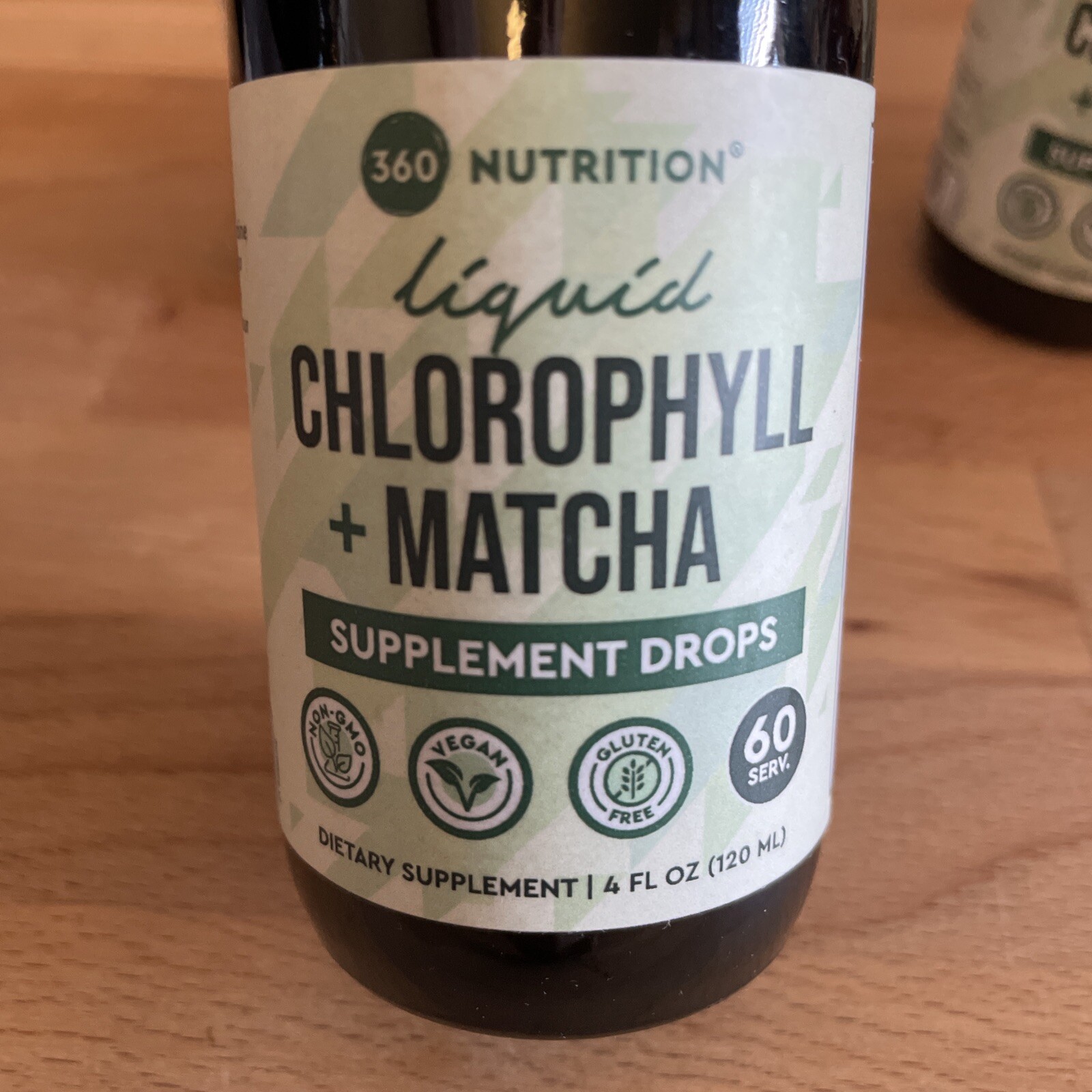 360 Nutrition Liquid Chlorophyll + Matcha Supplement Drops 4oz Exp08/24