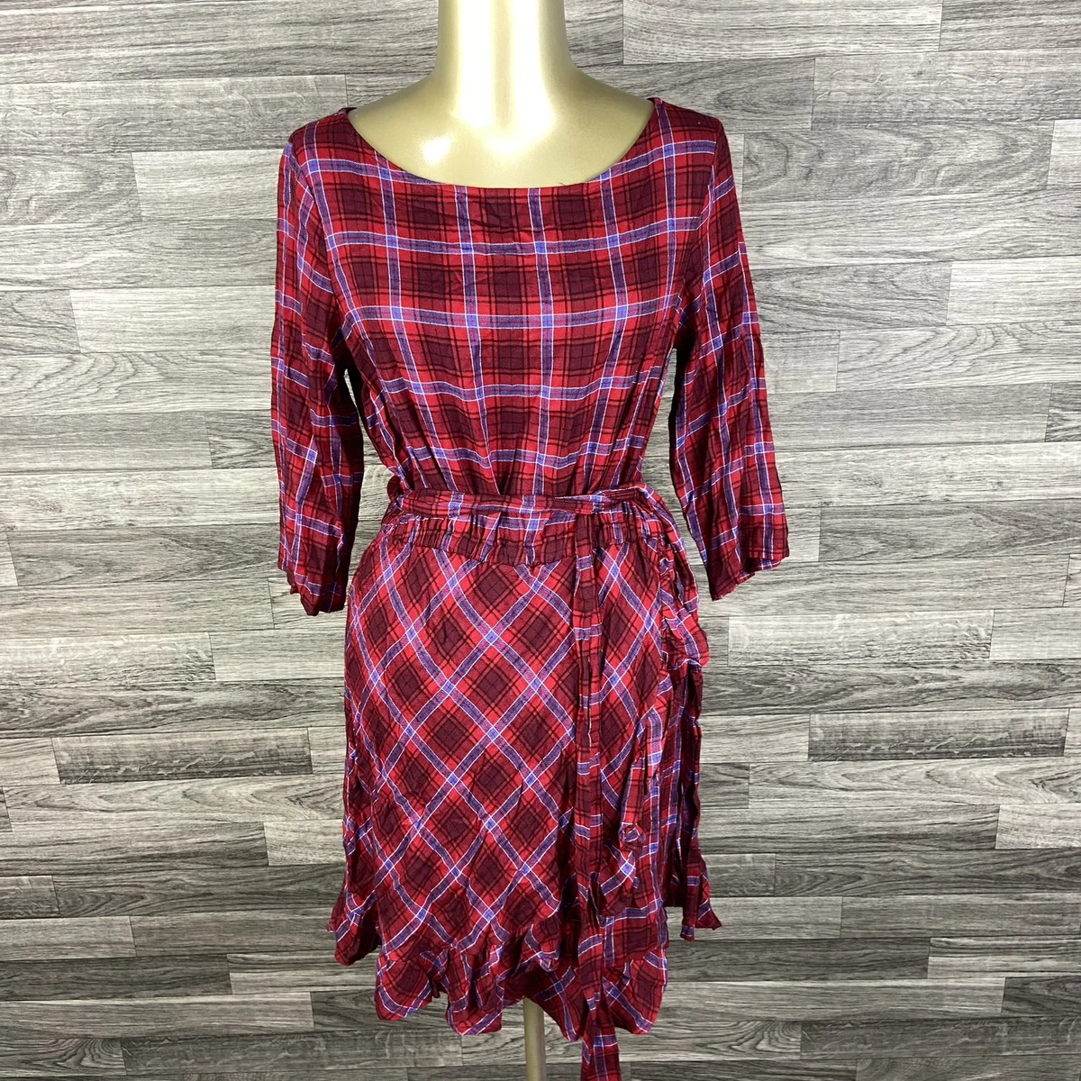 Gap red outlet wrap dress