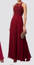 Mascara MC181479 Size 2 wine red evening Dress Sequin Strap long NWT