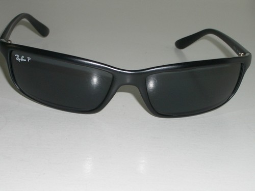 OCCHIALI DA SOLE RAY BAN RB4034 PS17 SPLENDIDI NERI GRIGIASTRI POLARIZZATI PREDATOR WRAPS - Foto 8 di 8