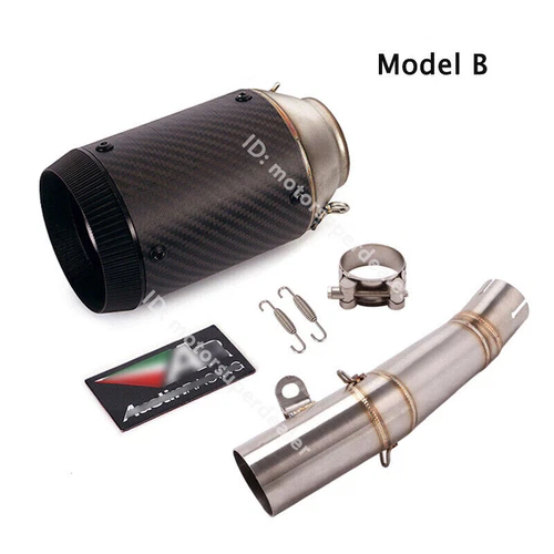 Slip for Yamaha YZF R6 2006-2023 Exhaust Link Pipe Muffler Tips Modified System - Picture 6 of 10