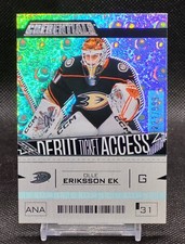 2023-24 Upper Deck Credentials Debut Ticket Olle Eriksson Ek #130 RC 221/999