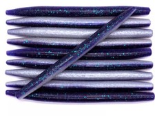 25 Count Lot 5” inch June bug Pearl Senko Style Soft Plastic Bass Fishing Worm