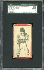 1910 Old Mill Cigarettes Baseball T210 Tilford Series 6 SGC 2