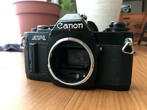 [Exc+4] Canon AV-1 Black SLR Film Camera Japan