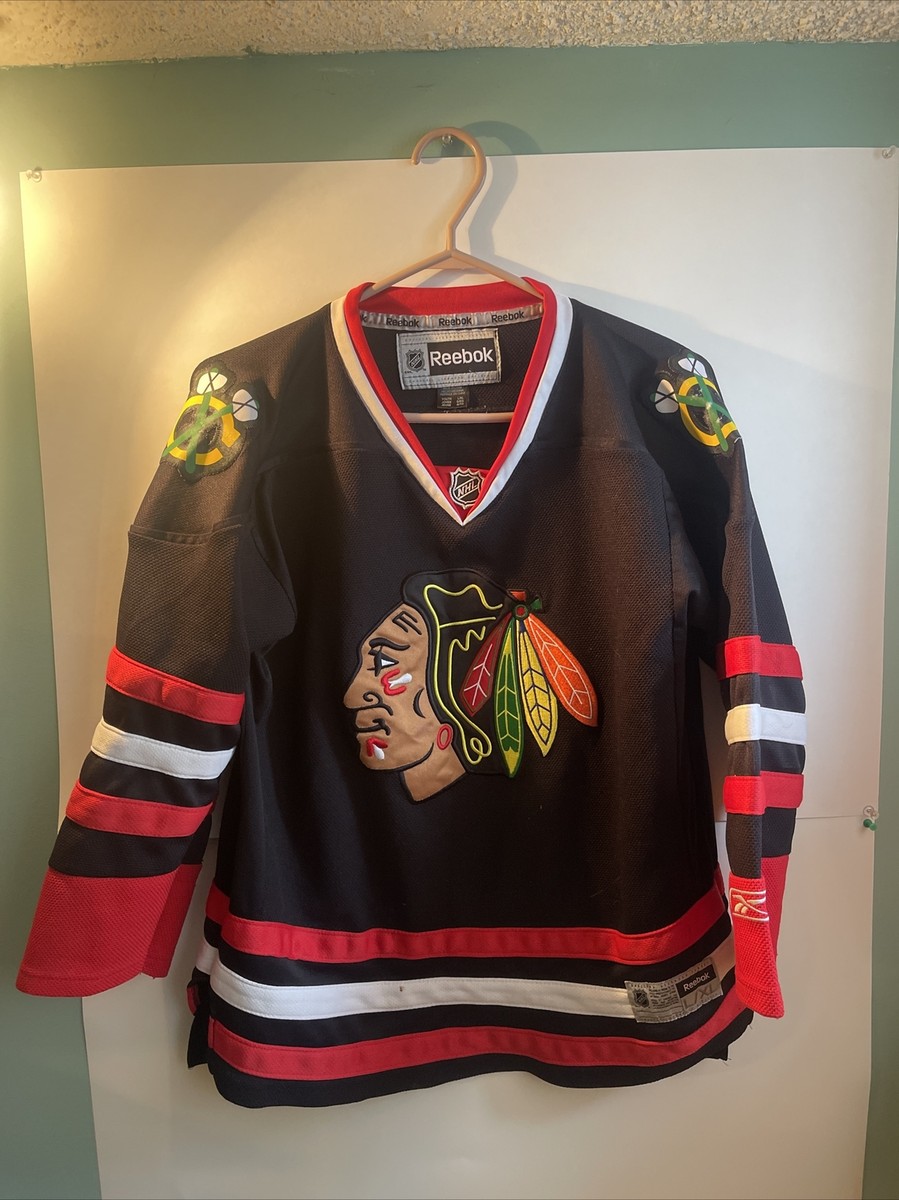 Chicago Blackhawks NHL Jersey Youth L/XL Reebok Black Alternate