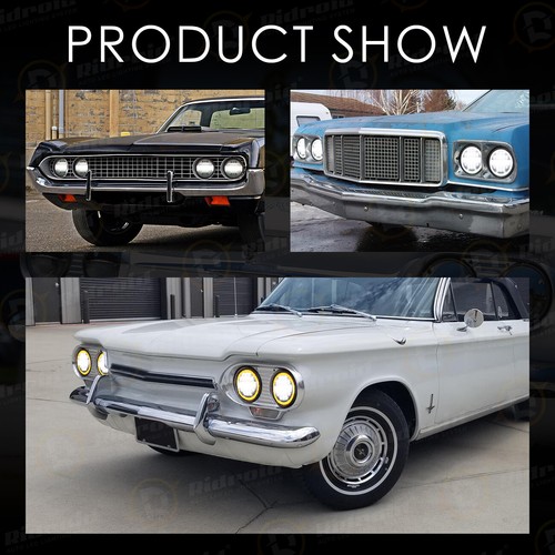 4X 80W 5.75 5-3/4" Reflector Led Headlight for Chevy GMC Corvette C1 C2 1964-82 - Picture 5 of 12