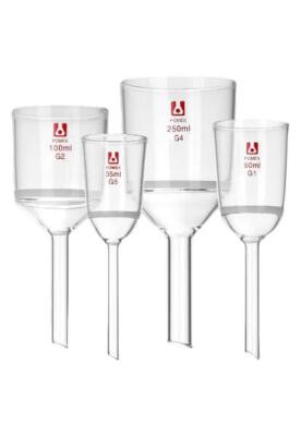 Sand Core Filter Funnel Borosilicate Glassware 35ml-2000ml G1-G6 Sand Cores