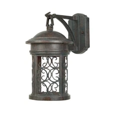 Designers Fountain Ellington 7" Wall Lantern, Mediterranean Patina - 31111-MP