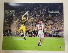 ROMAN WILSON (MICHIGAN WOLVERINES) SIGNED 16X20 PHOTO - CATCH - BECKETT QR