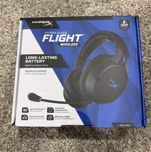 HyperX Cloud écouteurs sans fil de vol noir/bleu PS5 PS4 Jeu SEALED