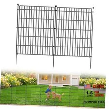 5 Panels No Dig Garden Fence Animal Barrier, 5 Panels-34 in H X 11.25 ft L 