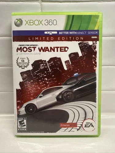 Need for Speed: Most Wanted - Limited - Microsoft Xbox 360 - CODE REDEEMED