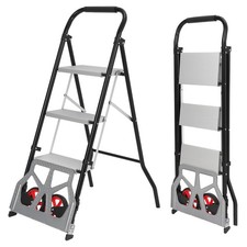 Folding Hand Truck, 220/250 LBS Load Capacity, Aluminum Portable Cart