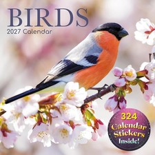 2027 Square Wall Calendar-Birds 12 x 12 Inch Monthly View, 16M, Animals Theme