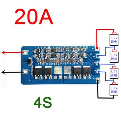 4S 20A Li-ion Li-ion 18650   BMS Protection PCB Board 14.8V 16.8V Cell #tk