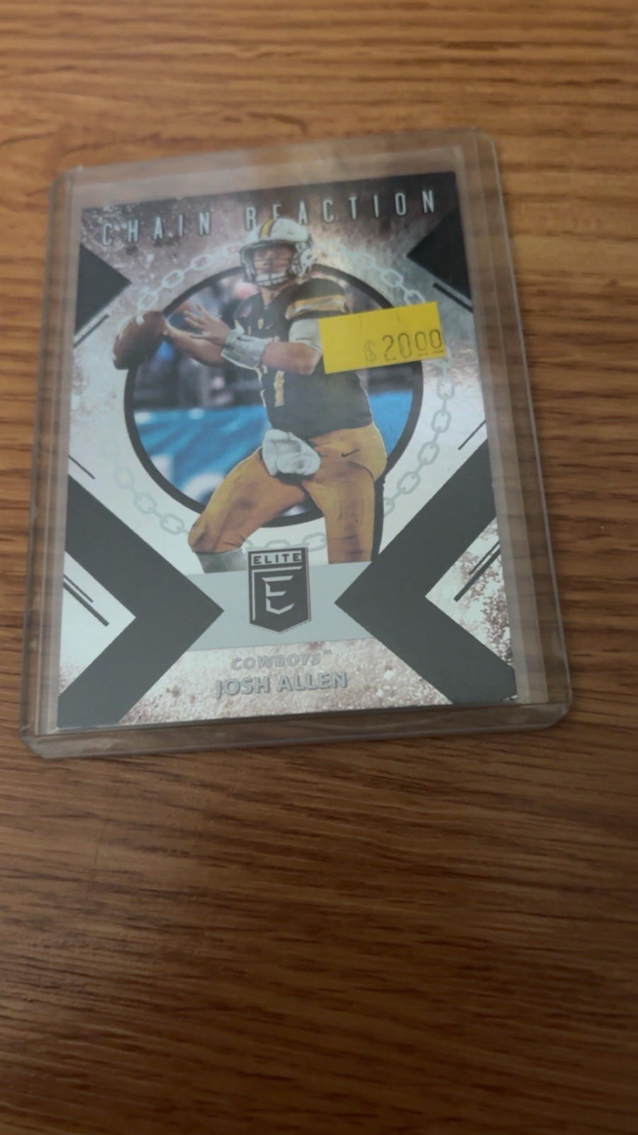 Josh Allen Panini Draft Picks Collegiate Chain Reaction #2 Base