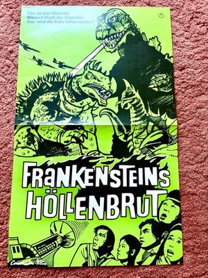 Frankensteins Höllenbrut Kinoplakat Poster ca. 29,5x47,5cm, Godzilla