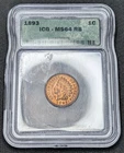 1893 Indian Head Cent Penny ICG MS64 RB Red Brown