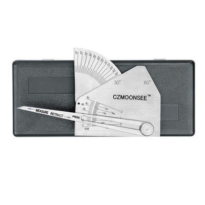SKEW-T Stainless Steel Oblique Welding Inspection Ruler Angle Weld Gauge Weld...