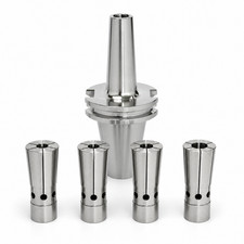 New CAT40 Pull Back Collet Chuck Tool Holder 4PC 3 ,4,5,6mm TIR 0.0002