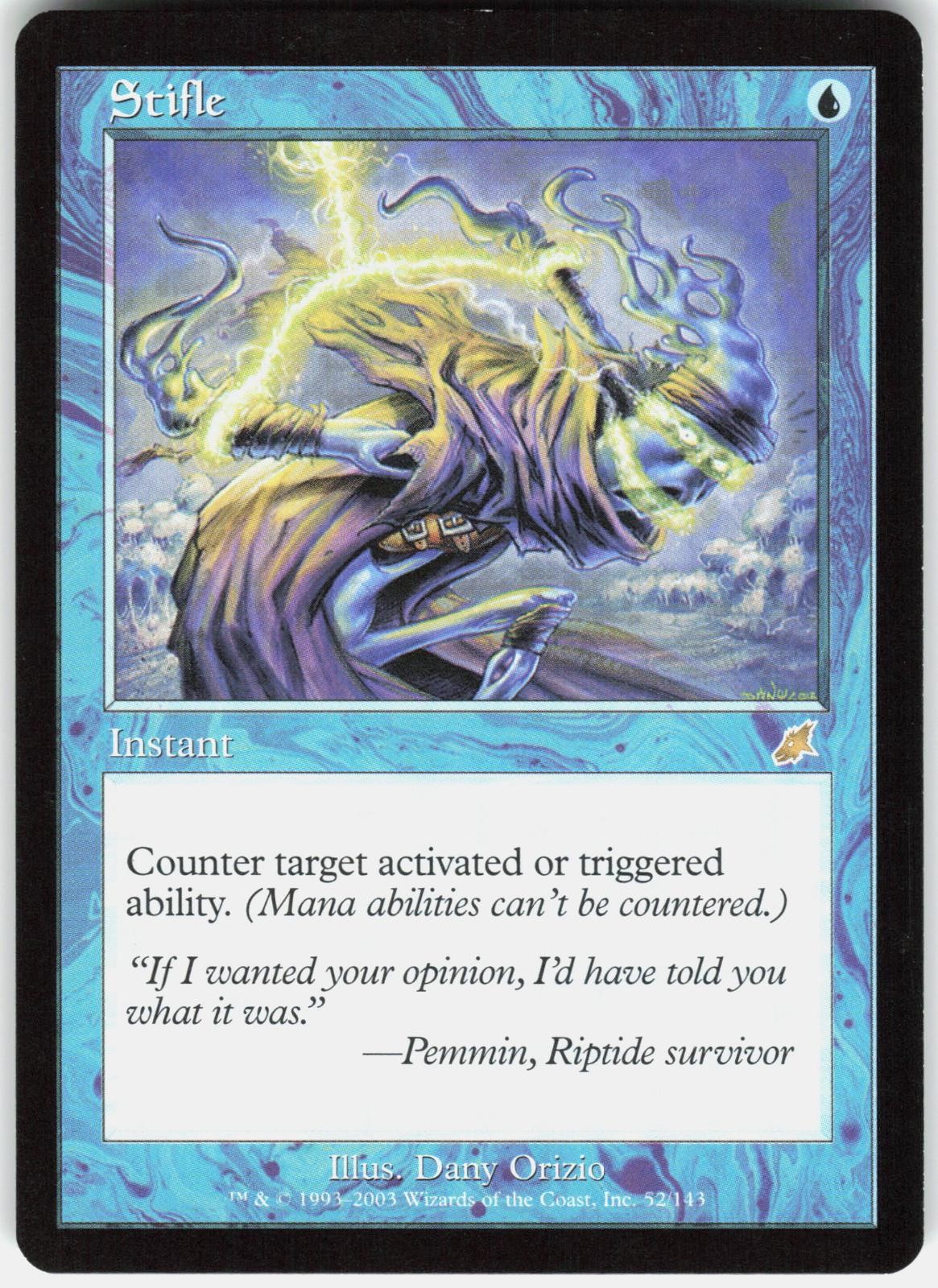 Stifle 52 Rare Scourge Magic: The Gathering Lightly Played