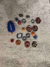 Beyblades Lot Of 20 Items With Beyblade Winder USED G25