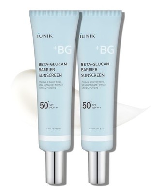 IUNIK Beta-Glucan Daily Sunscreen 2ea   Water Barrier Moisture Matte No White Ca