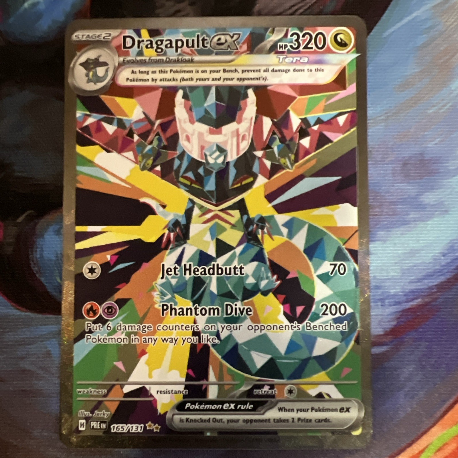 Dragapult EX Pokemon SV Prismatic Evolutions Holo 165/131 NM